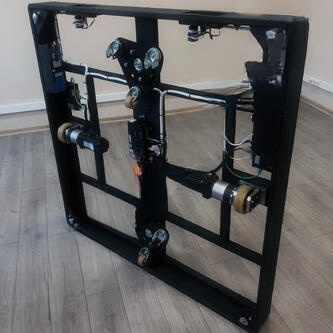 Радиоуправляемая театральная фурка (1500Х1500Х150) из доступных комплектующих 